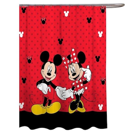 Mickey Mouse Mickey Mouse 808098 Disney Mickey & Minnie Mouse Classic Shower Curtain 808098